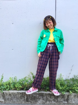 「ニコちゃん」｜「アイテム（ジャケット/アウター）」を使った、ちゃむさん（レディース・150cm）の秋コーディネート