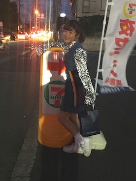「個性的 古着」｜ちゃむさん（レディース・151cm）の秋コーディネート