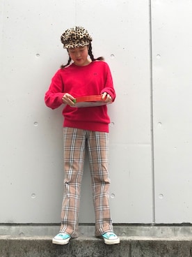 「個性的 古着」｜ちゃむさん（レディース・151cm）の秋コーディネート