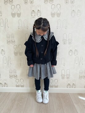 「学校こーで」｜akkaさん（キッズ・110cm）の春コーディネート