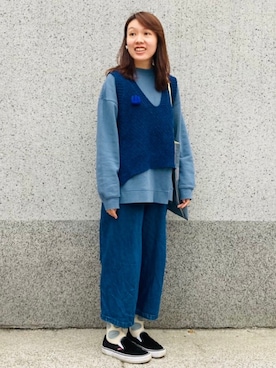 「oversize」｜「アイテム（その他トップス）」を使った、noraleeさん（レディース・166cm）の春コーディネート