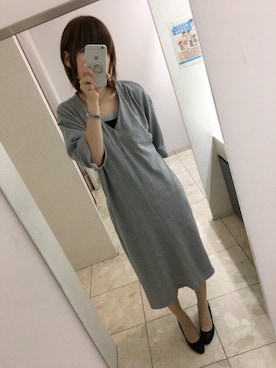 「note et silence （ノートエシロンス）のアイテム（ワンピース/ドレス）」を使った、ばぁばさん（レディース・167cm）の夏コーディネート