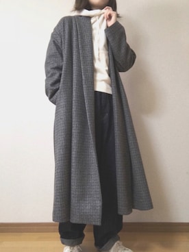 「yuni（ユニ　）のアイテム（その他アウター）」を使った、tamoさん（レディース・153cm）の冬コーディネート