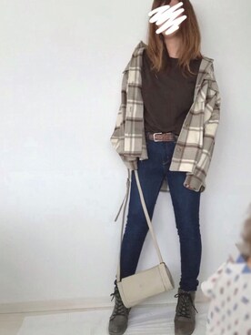 「cepo（セポ）のアイテム（その他アウター）」を使った、うーまんさん（レディース・158cm）の秋コーディネート