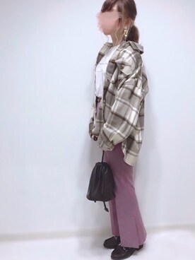 「cepo（セポ）のアイテム（その他アウター）」を使った、うーまんさん（レディース・158cm）の秋コーディネート