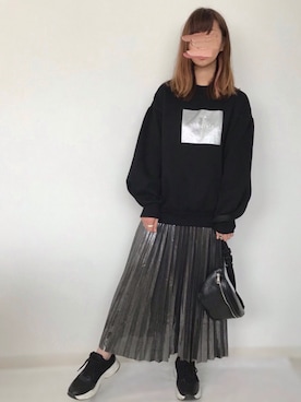 「rectangle（レクタングル）のアイテム（パーカー）」を使った、うーまんさん（レディース・158cm）の秋コーディネート