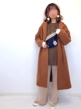 「frames RAY CASSIN（フレームスレイカズン）のアイテム（ベスト）」を使った、うーまんさん（レディース・158cm）の冬コーディネート