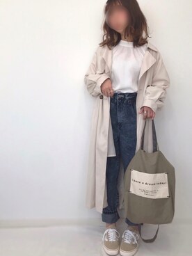 「シンプルおしゃれが好き」｜「アイテム（福袋/福箱）」を使った、うーまんさん（レディース・158cm）の春コーディネート