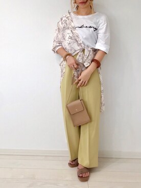 「Avail（アベイル）のアイテム（ピアス（両耳用））」を使った、うーまんさん（レディース・158cm）の夏コーディネート