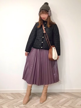 「polcadot」｜「アイテム（ブーツ）」を使った、うーまんさん（レディース・158cm）の秋コーディネート