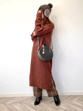 「polcadot」｜「アイテム（ワンピース/ドレス）」を使った、うーまんさん（レディース・158cm）の秋コーディネート