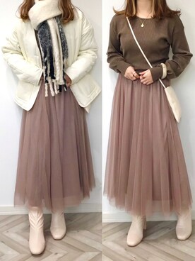 うーまんさん（レディース・158cm）の冬コーディネート