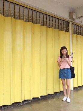 「Factorie（ファクトリエ）のアイテム」を使った、Reiko Chinさん（レディース・146cm）の夏コーディネート