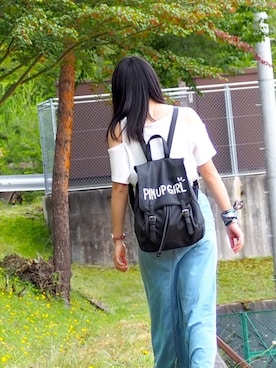 「しまむら（シマムラ）のアイテム（財布/小物）」を使った、NRNさん（レディース・156cm）の夏コーディネート