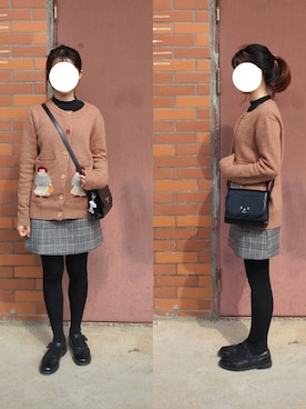 「TYAKASHAのアイテム（バッグ）」を使った、可可iさん（レディース・150cm）の春コーディネート