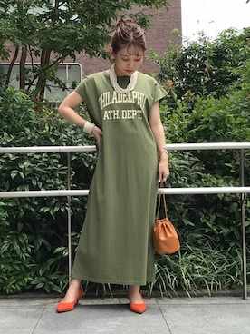「SLOBE IENA（スローブイエナ）のアイテム（パンプス）」を使った、konmiさん（レディース・152cm）の夏コーディネート