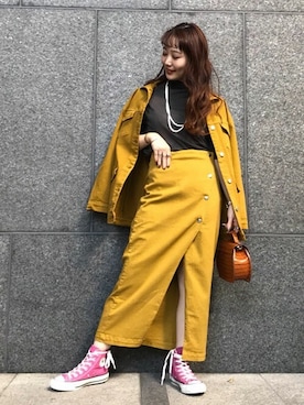 「SLOBE IENA（スローブイエナ）のアイテム（ジャケット/アウター）」を使った、konmiさん（レディース・152cm）の秋コーディネート