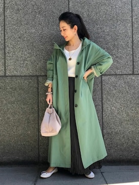 「スローブイエナ」｜「アイテム（アクセサリー）」を使った、konmiさん（レディース・152cm）の冬コーディネート