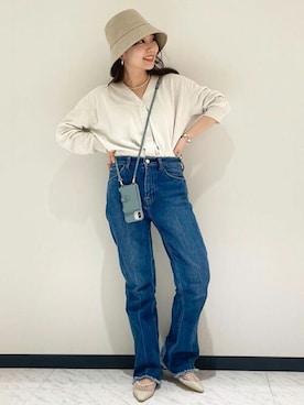 「SLOBE IENA（スローブイエナ）のアイテム（パンプス）」を使った、konmiさん（レディース・152cm）の春コーディネート