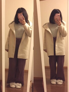 やかかさん（レディース・159cm）の冬コーディネート