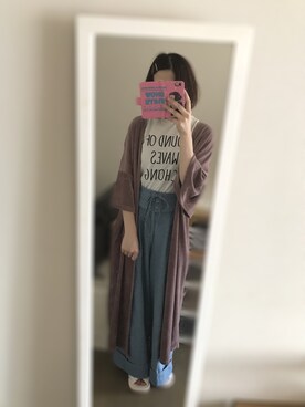 「sango（sango）のアイテム（その他アウター）」を使った、やかかさん（レディース・159cm）の夏コーディネート