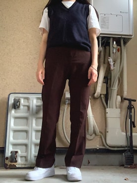 ニットベスト ネイビー の人気ファッションコーディネート Wear