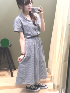 ﾕﾂﾞﾂﾞｷさん（レディース・156cm）の夏コーディネート