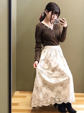 ﾕﾂﾞﾂﾞｷさん（レディース・157cm）の秋コーディネート