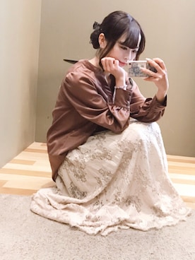 「スタッフコーデ」｜「アイテム（チュニック）」を使った、ﾕﾂﾞﾂﾞｷさん（レディース・157cm）の秋コーディネート