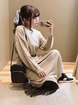 ﾕﾂﾞﾂﾞｷさん（レディース・157cm）の冬コーディネート