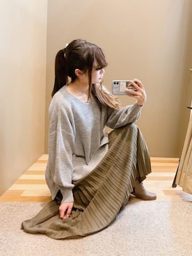 ユヅヅキさん(レディース・157cm)の冬コーディネート