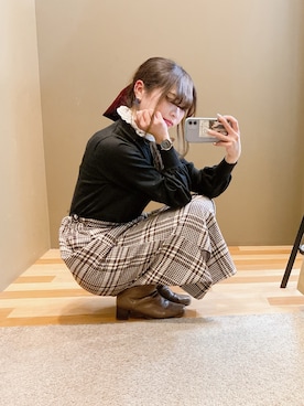 ﾕﾂﾞﾂﾞｷさん（レディース・157cm）の冬コーディネート