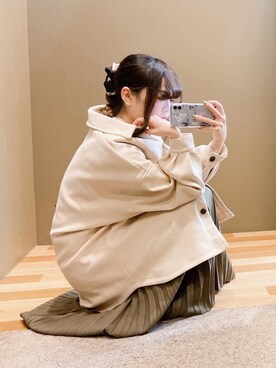 「Green　Parks（グリーンパークス）の・【ELENCARE DUE】 裏付CPOジャケット＊（その他アウター）」を使った、ﾕﾂﾞﾂﾞｷさん（レディース・157cm）の冬コーディネート