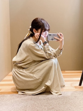 「幾何学柄」｜ﾕﾂﾞﾂﾞｷさん（レディース・157cm）の冬コーディネート