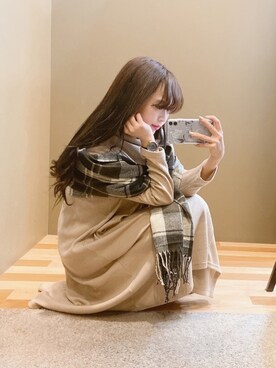 ユヅヅキさん(レディース・157cm)の冬コーディネート