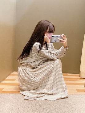 「幾何学柄」｜ﾕﾂﾞﾂﾞｷさん（レディース・157cm）の冬コーディネート