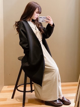 ユヅヅキさん(レディース・157cm)の冬コーディネート