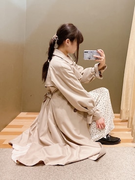 「ANEMONE（アネモネ）のアイテム（その他ヘアアクセサリー）」を使った、ﾕﾂﾞﾂﾞｷさん（レディース・157cm）の冬コーディネート