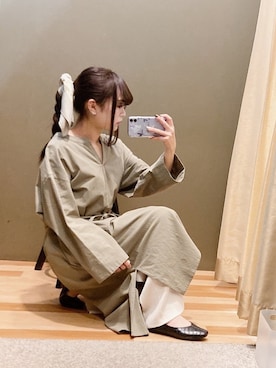 「Green　Parks（グリーンパークス）のアイテム（ワンピース）」を使った、ﾕﾂﾞﾂﾞｷさん（レディース・157cm）の冬コーディネート