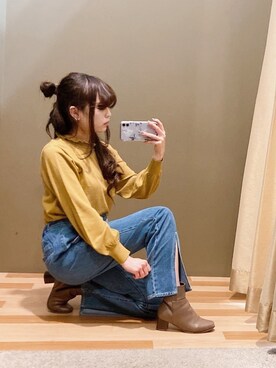ユヅヅキさん(レディース・157cm)の春コーディネート
