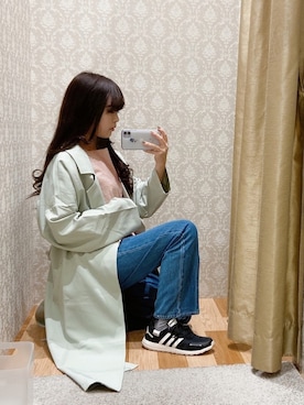 「koe（コエ）のアイテム（ジャケット/アウター）」を使った、ﾕﾂﾞﾂﾞｷさん（レディース・157cm）の春コーディネート