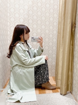 「koe（コエ）のアイテム（ジャケット/アウター）」を使った、ﾕﾂﾞﾂﾞｷさん（レディース・157cm）の春コーディネート