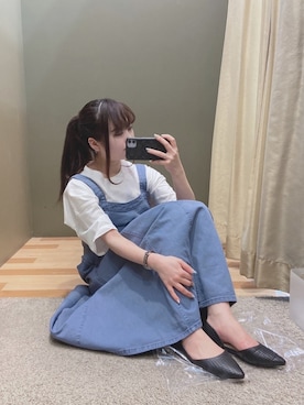 「Lee（リー）のアイテム（Tシャツ/カットソー）」を使った、ﾕﾂﾞﾂﾞｷさん（レディース・157cm）の春コーディネート