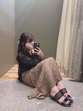 「Petit fleur（プチフルール）のアイテム」を使った、ﾕﾂﾞﾂﾞｷさん（レディース・158cm）の春コーディネート