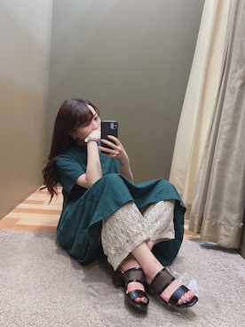 「Petit fleur（プチフルール）のアイテム」を使った、ﾕﾂﾞﾂﾞｷさん（レディース・158cm）の夏コーディネート