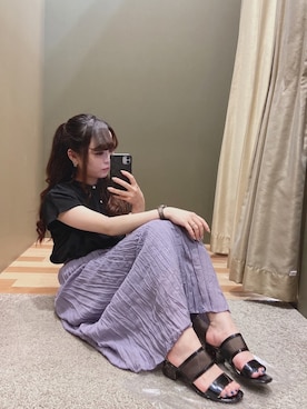 「ELENCARE DUE（エレンカーレデュエ）のアイテム」を使った、ﾕﾂﾞﾂﾞｷさん（レディース・158cm）の夏コーディネート