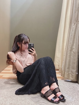 「Petit fleur（プチフルール）のアイテム」を使った、ﾕﾂﾞﾂﾞｷさん（レディース・158cm）の夏コーディネート