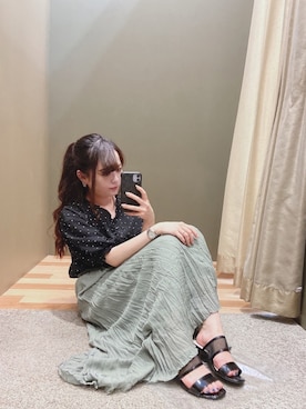 「COACH（コーチ）のアイテム（アクセサリー）」を使った、ﾕﾂﾞﾂﾞｷさん（レディース・158cm）の夏コーディネート