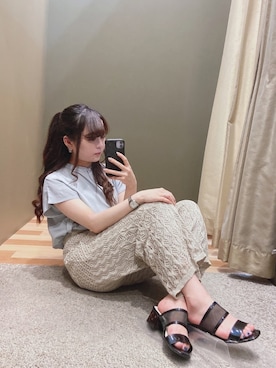 「Petit fleur（プチフルール）のアイテム」を使った、ﾕﾂﾞﾂﾞｷさん（レディース・158cm）の夏コーディネート