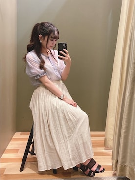 「COACH（コーチ）のアイテム（アクセサリー）」を使った、ﾕﾂﾞﾂﾞｷさん（レディース・158cm）の夏コーディネート